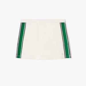 Tory Burch White and Green Mini Skirt
